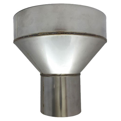 External Clay Liner Adaptor - 8 inch Clay Liner to 6 inch Spigot (28-150-EXT200)