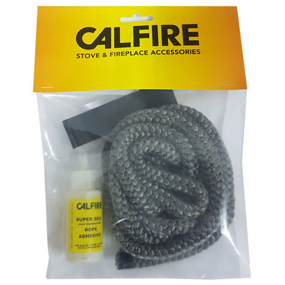 Black Soft Thermal Fire Rope - 12mm - 2 Metre Pack