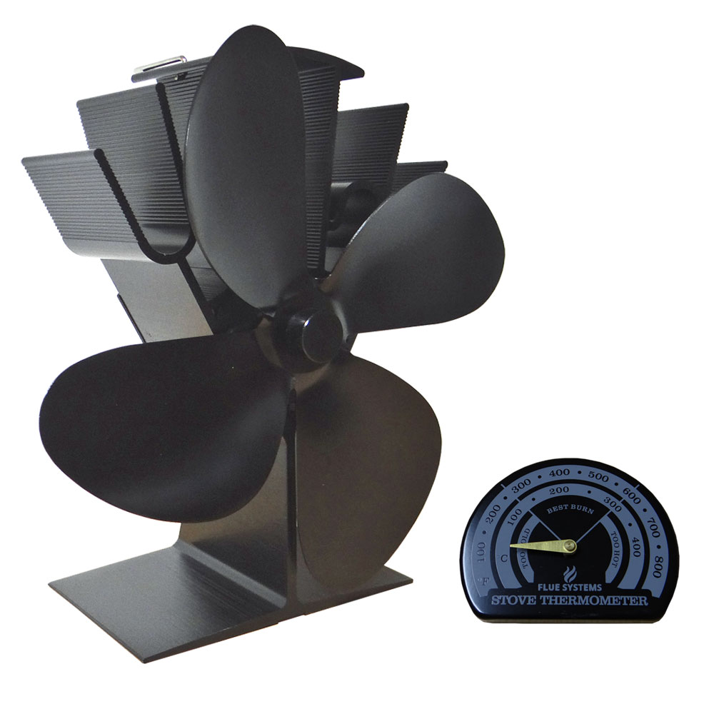 4 Blade Small Stove Fan - Free Delivery [Easy Checkout]